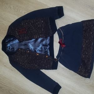 Girls jacket and skirt set